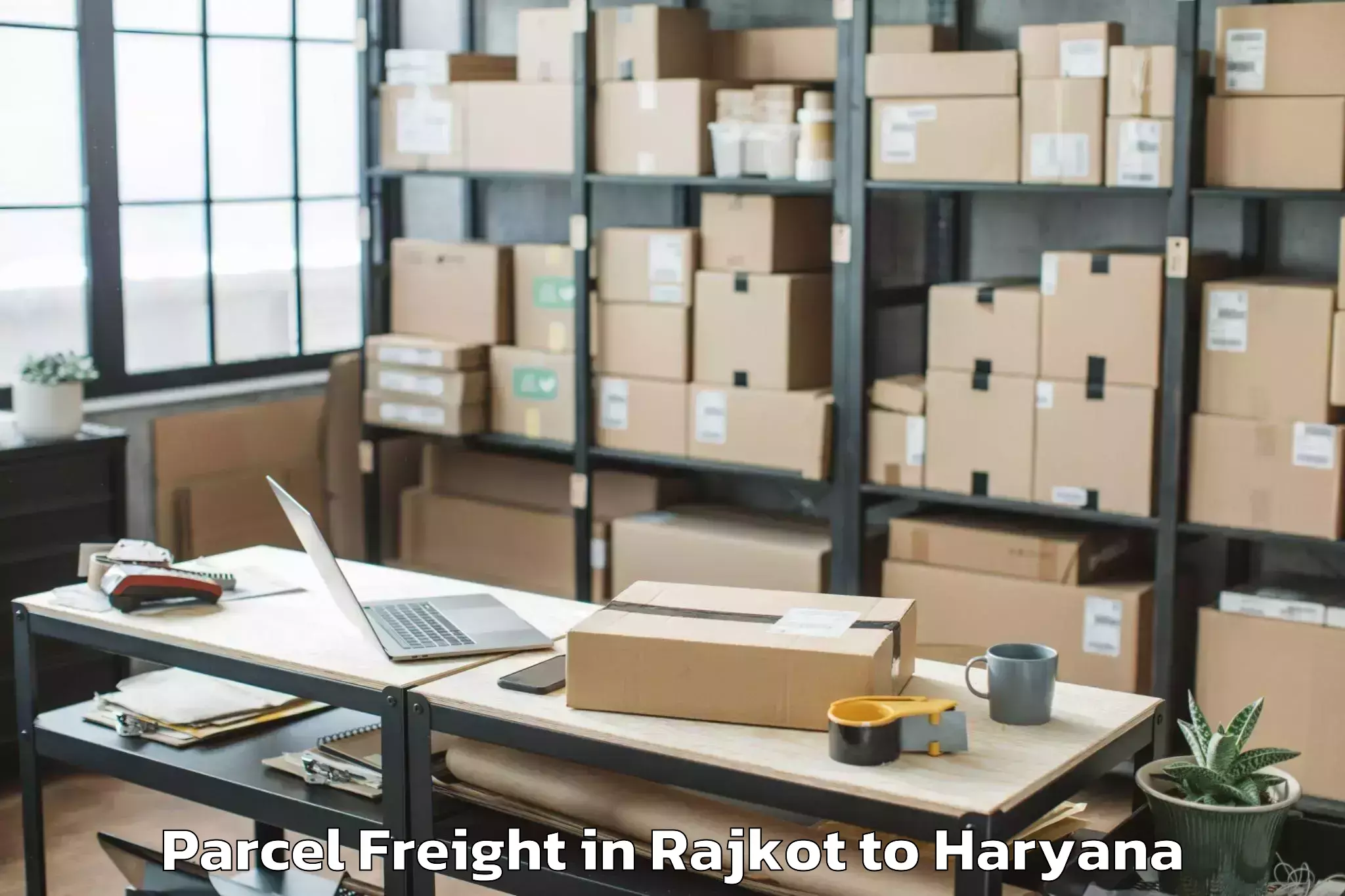 Affordable Rajkot to Nuh Parcel Freight